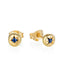Organic Dot Earrings - 18ct Yellow Gold - Brilliant Cut Sapphires 